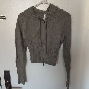 Gray Women's Hooded Sweater